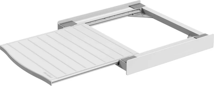 Meliconi 656113 - Köztes elem mosógéphez és szárítógéphez, 70 cm, kihúzható fiókkal, fehér