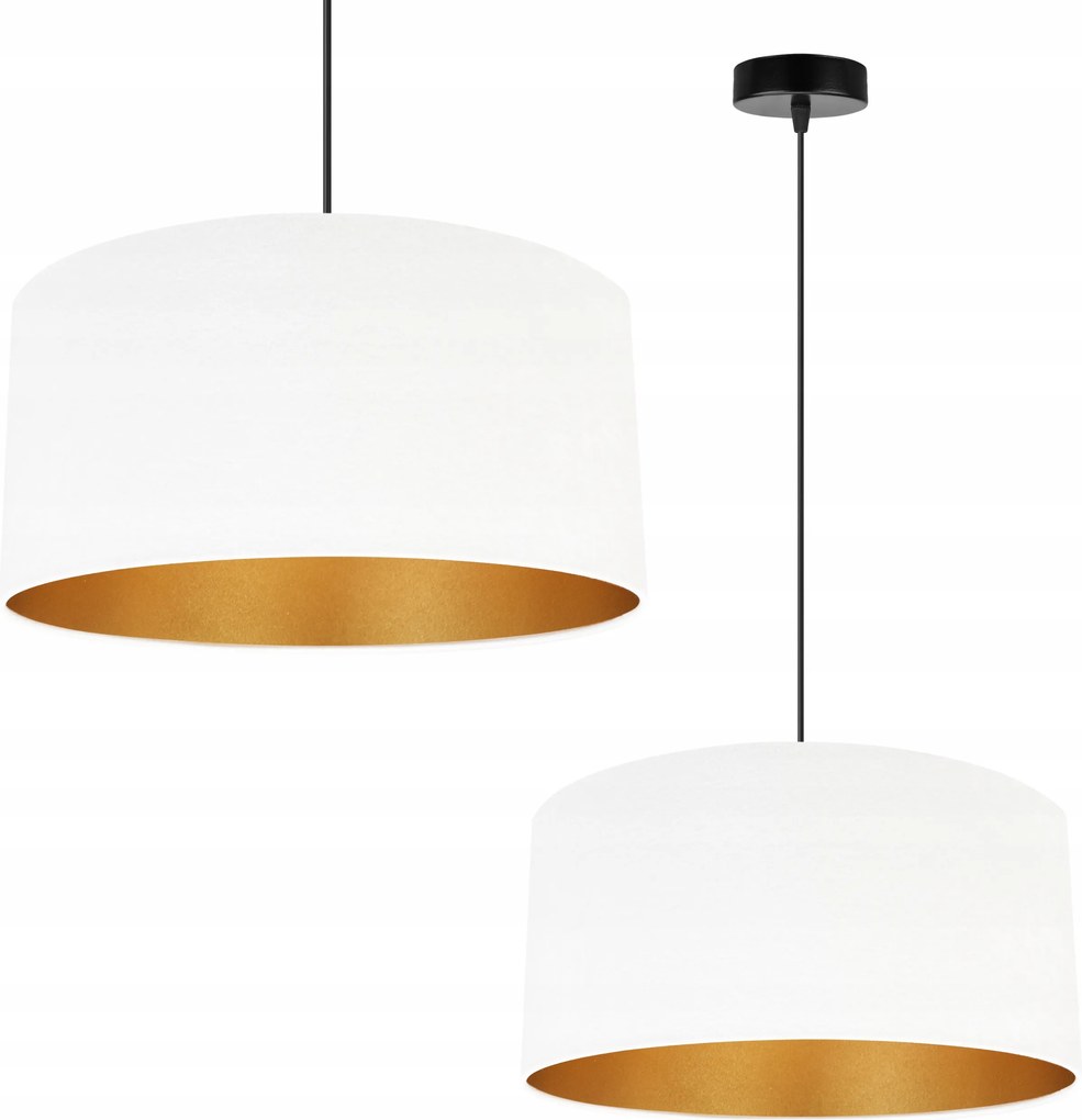 Mennyezeti Lámpa Lógó Egyetlen Csillár Fehér Arany Lámpabúra A Nappaliba