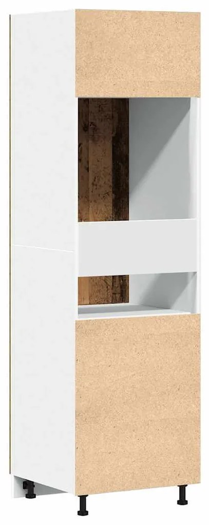 “Lyon” antik fa szerelt fa szekrény hűtőhöz 60 x 57 x 207 cm