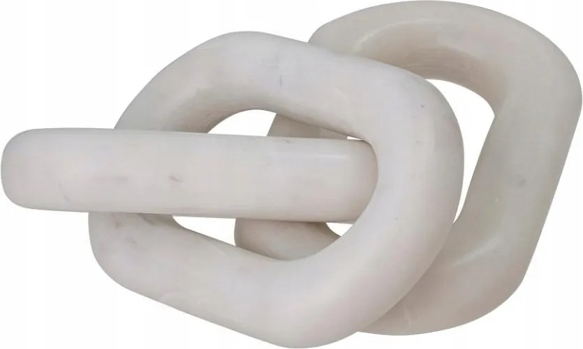 Bloomingville Adee Márvány Lánc Dekoratív Szobor Fehér Márványból