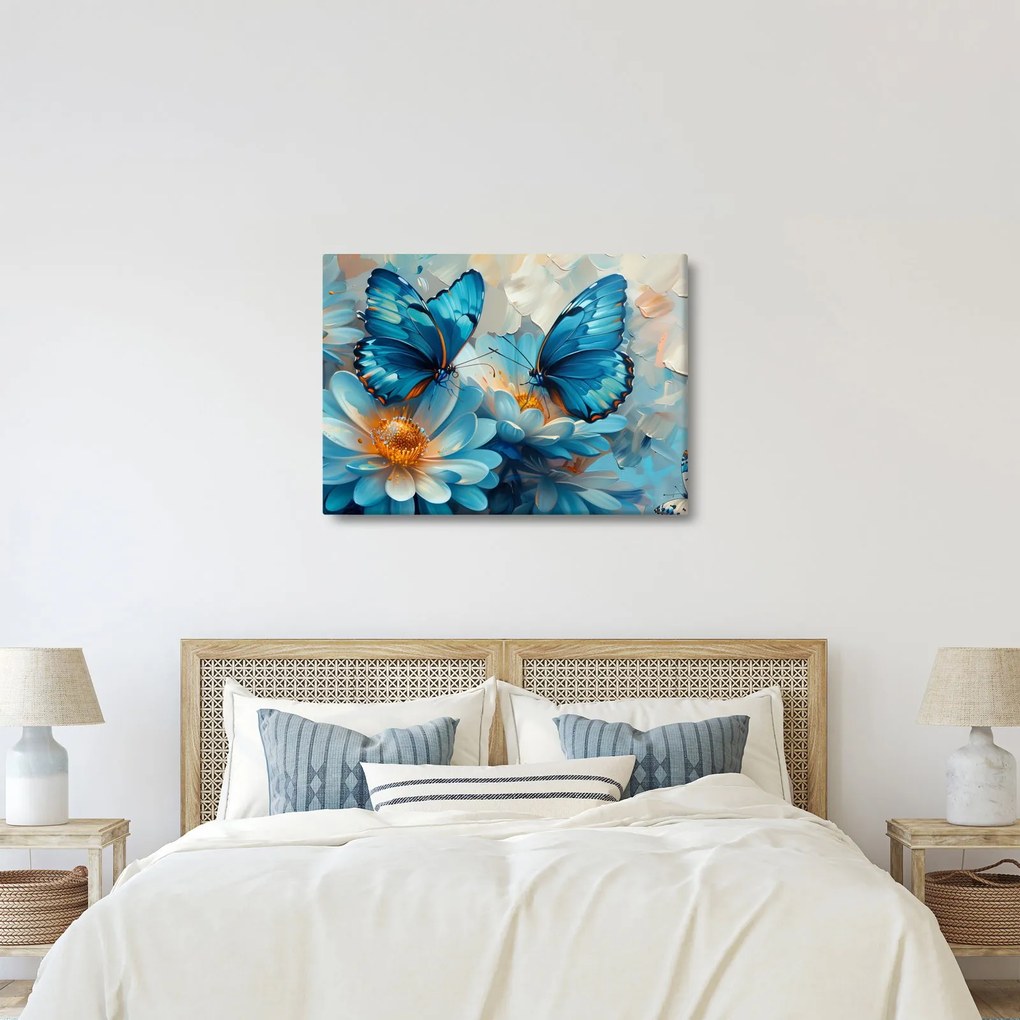 Kép - Kék pillangók (70x50 cm)