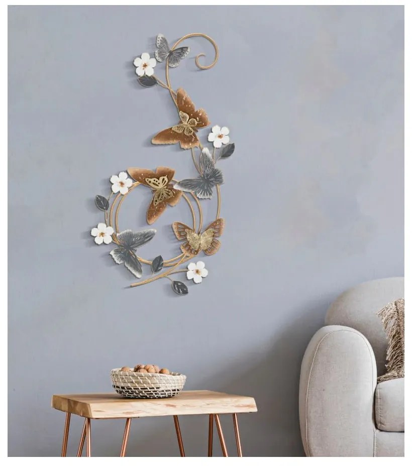 Fém fali dekoráció 45x88 cm Delis – Mauro Ferretti