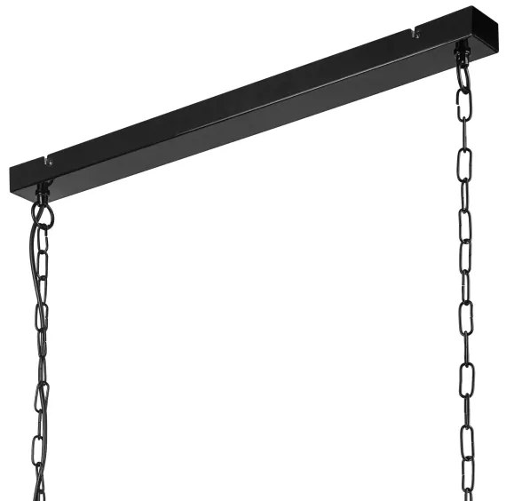 Csillár láncon MORGAN 3xE27/60W/230V fekete/réz