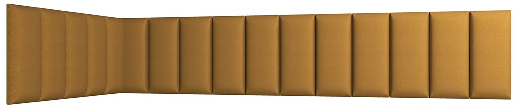 Kárpitozott panel 16 db. Quadra 100x220x50 cm (mustár). 1051977
