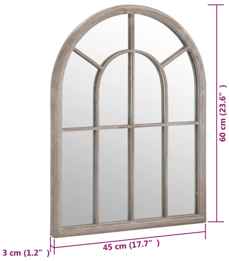 homokszínű tükör beltéri használatra 60 x 45 cm