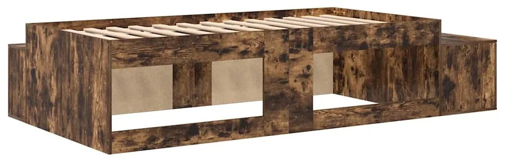 Ágykeret tárolóval Füstölt tölgy 234 x 118 x 53.5 cm Faanyag