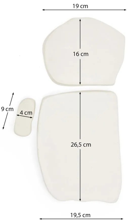 Fali dekoráció készlet 3 db-os 23x43 cm Siluna – Kave Home