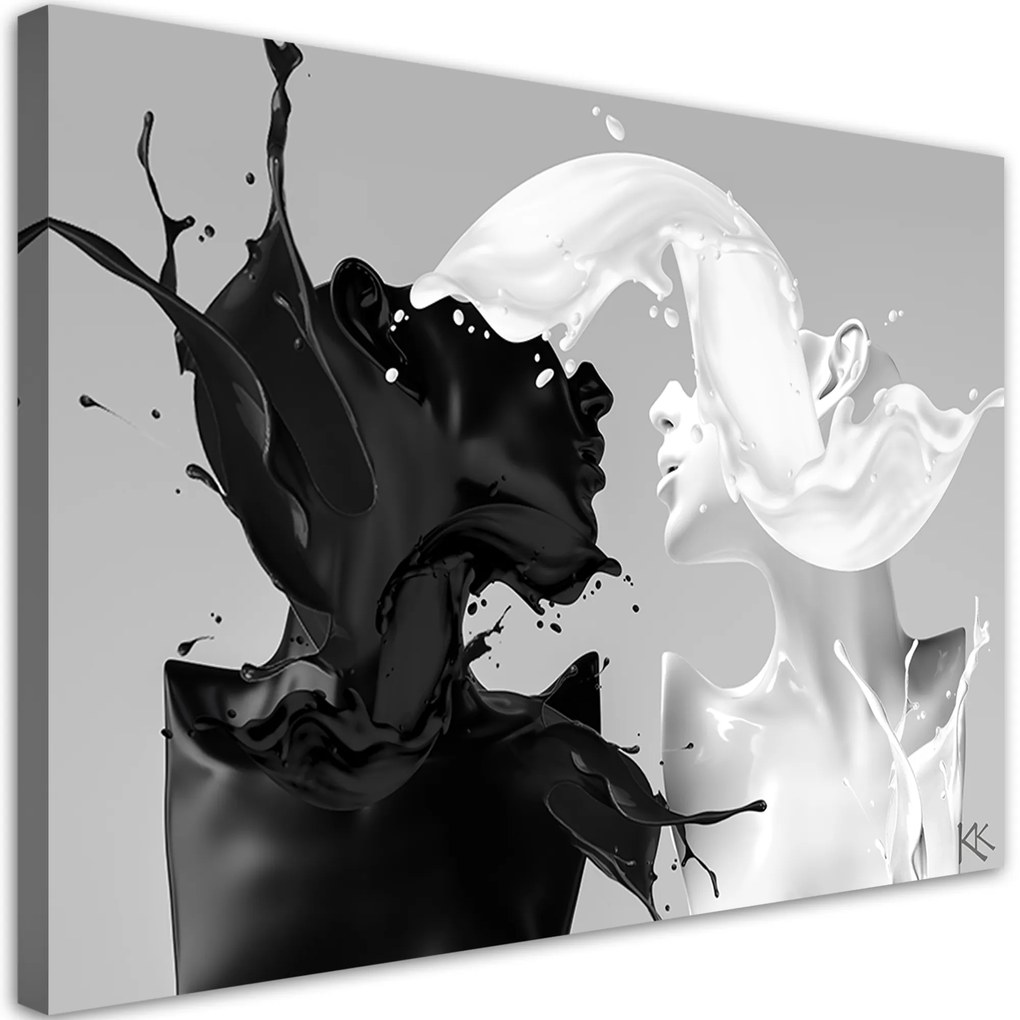 Gario Vászonkép Szerelem fekete-fehérben Méret: 120 x 80 cm