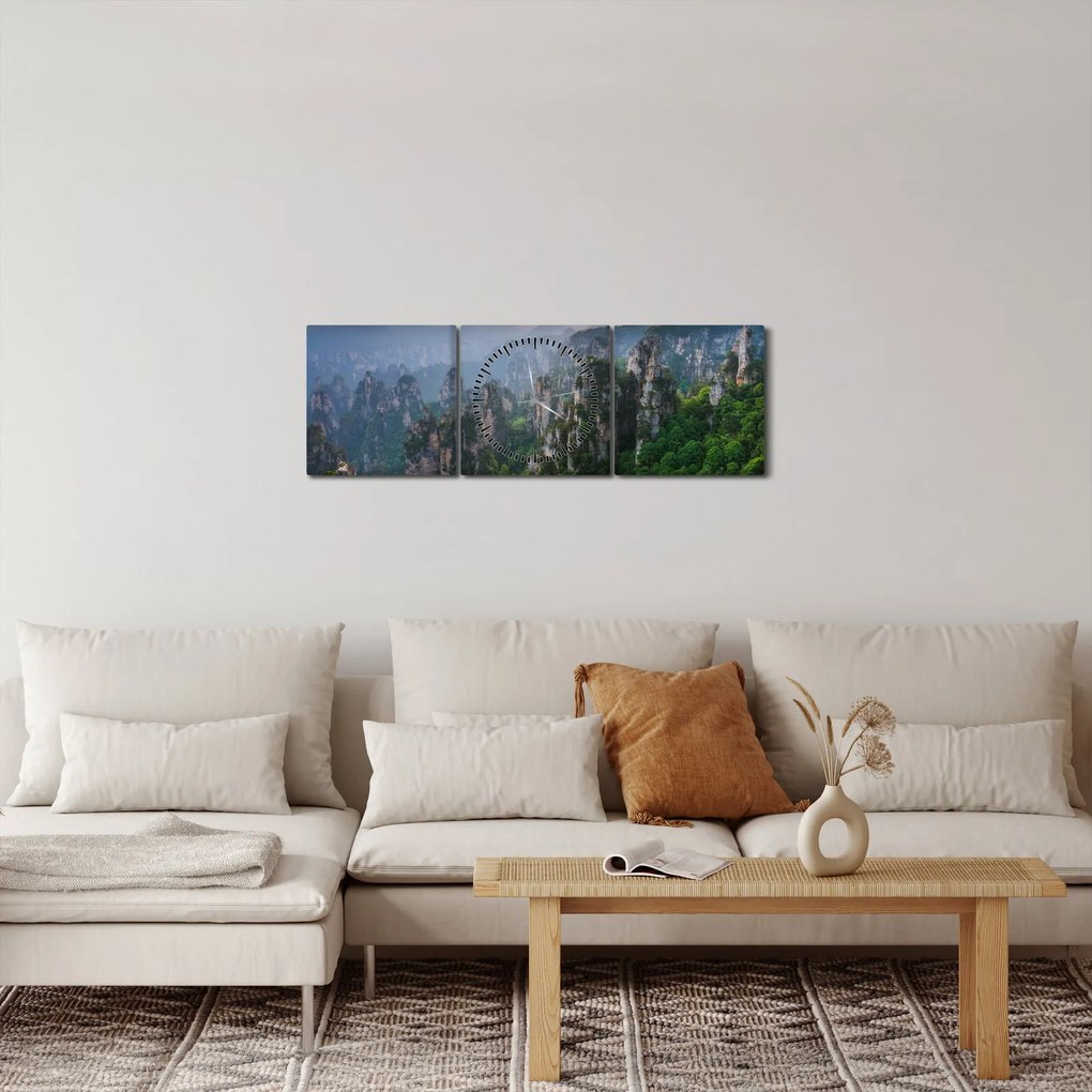 Kép - Zhangjiajie Nemzeti Erdei Park (órával) (90x30 cm)