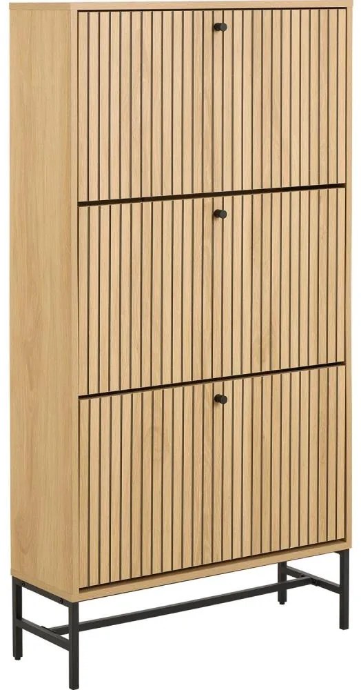 Olivia cipőtároló, tölgy színű