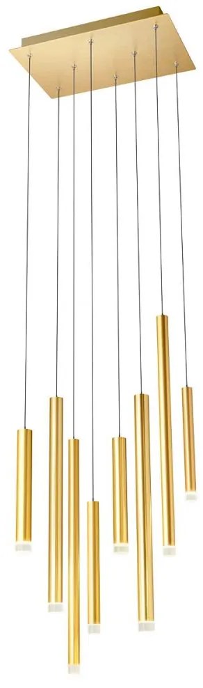 Redo 01-2046 - LED Csillár zsinóron MADISON 8xLED/4W/230V arany