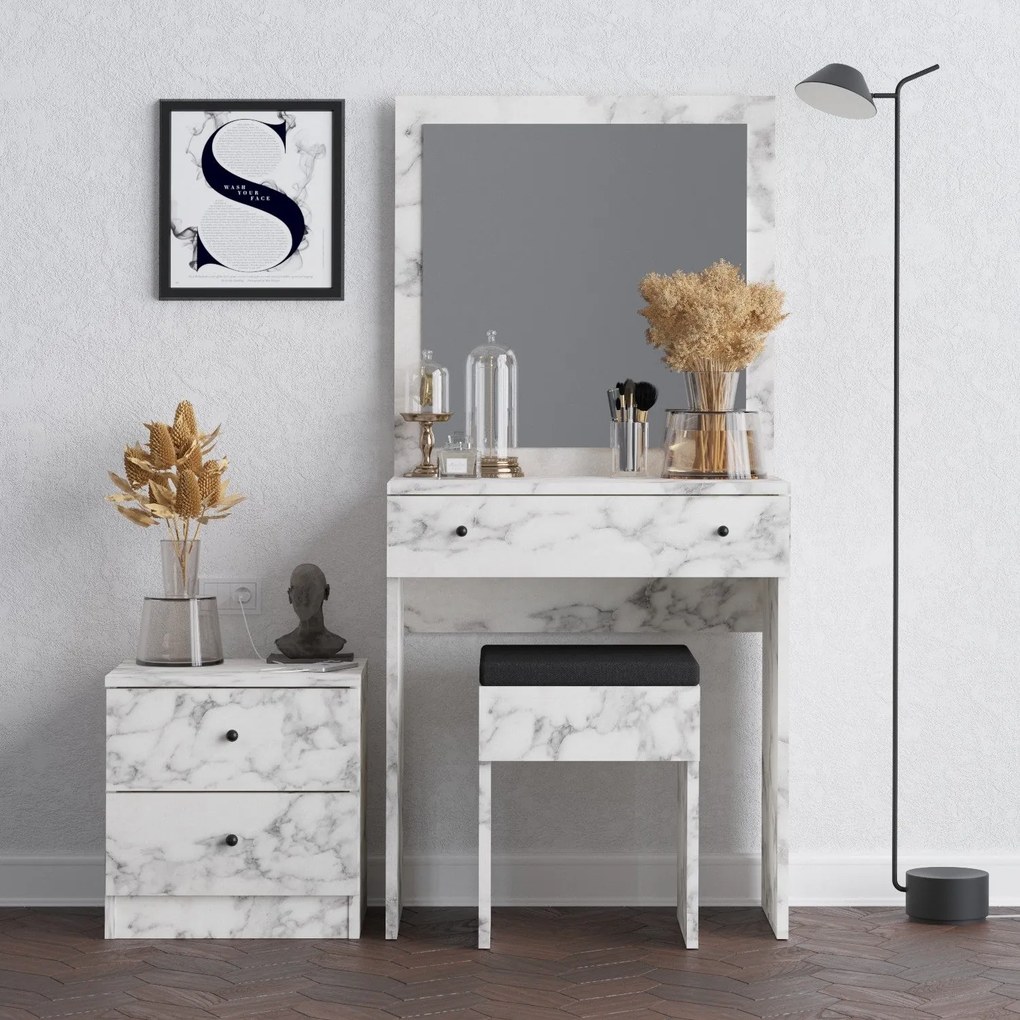 Fésülködő asztal Nice - Carrara Marble