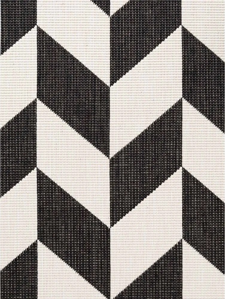 Fekete-krémszínű kültéri-beltéri szőnyeg 160x230 cm Haringey Terrick – Ted Baker