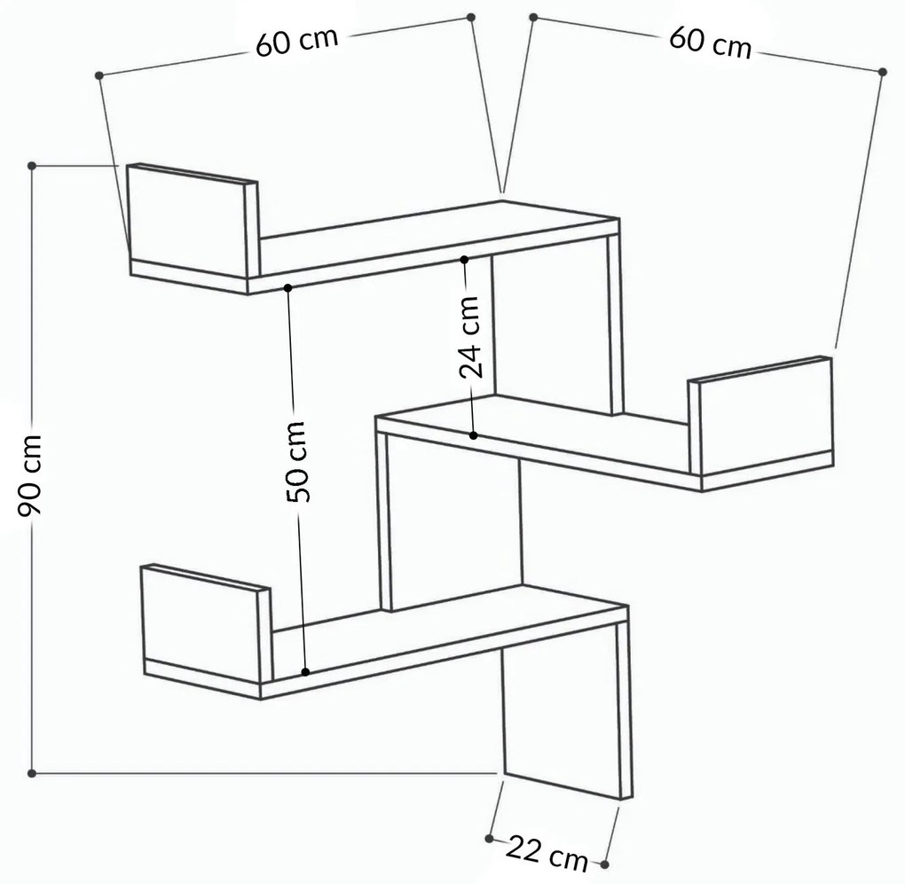 Sarok polcrendszer Lazarus (tölgy). Akció -22%. 1067323