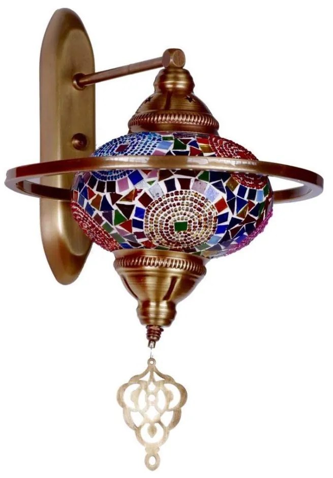 YENI fali lámpatest 1xE27/40W/230V, bronz