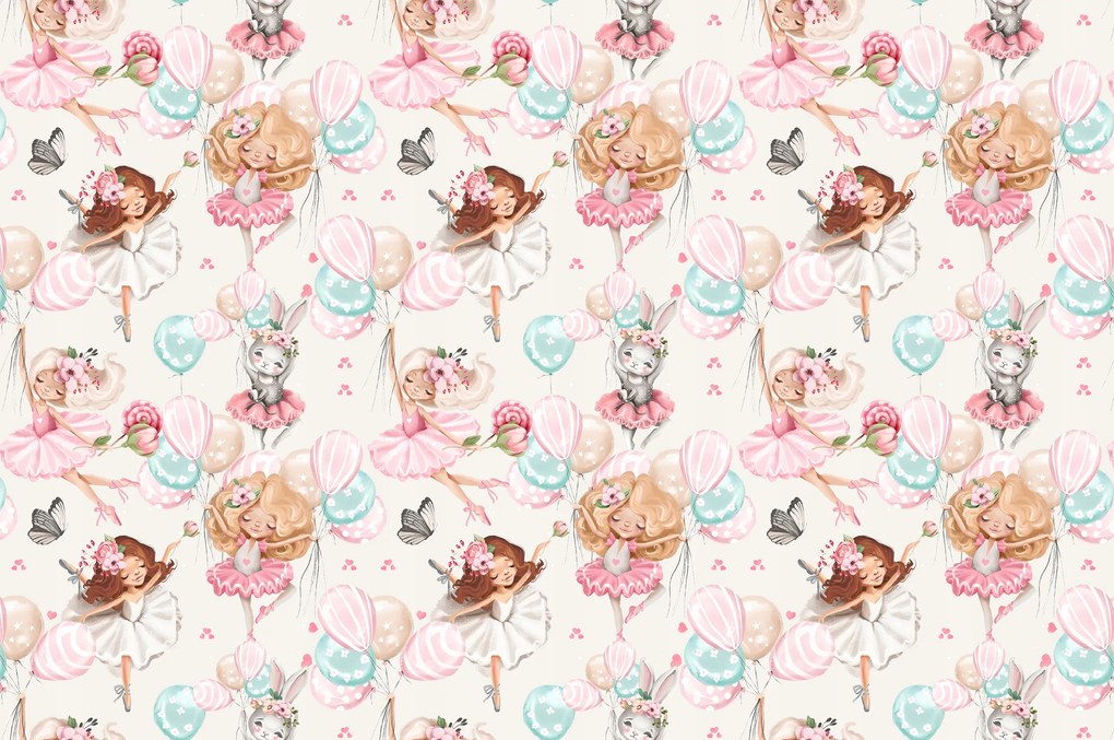 Gyerek fotótapéta Lányoknak Rózsaszín Balerina 392x260 RB02