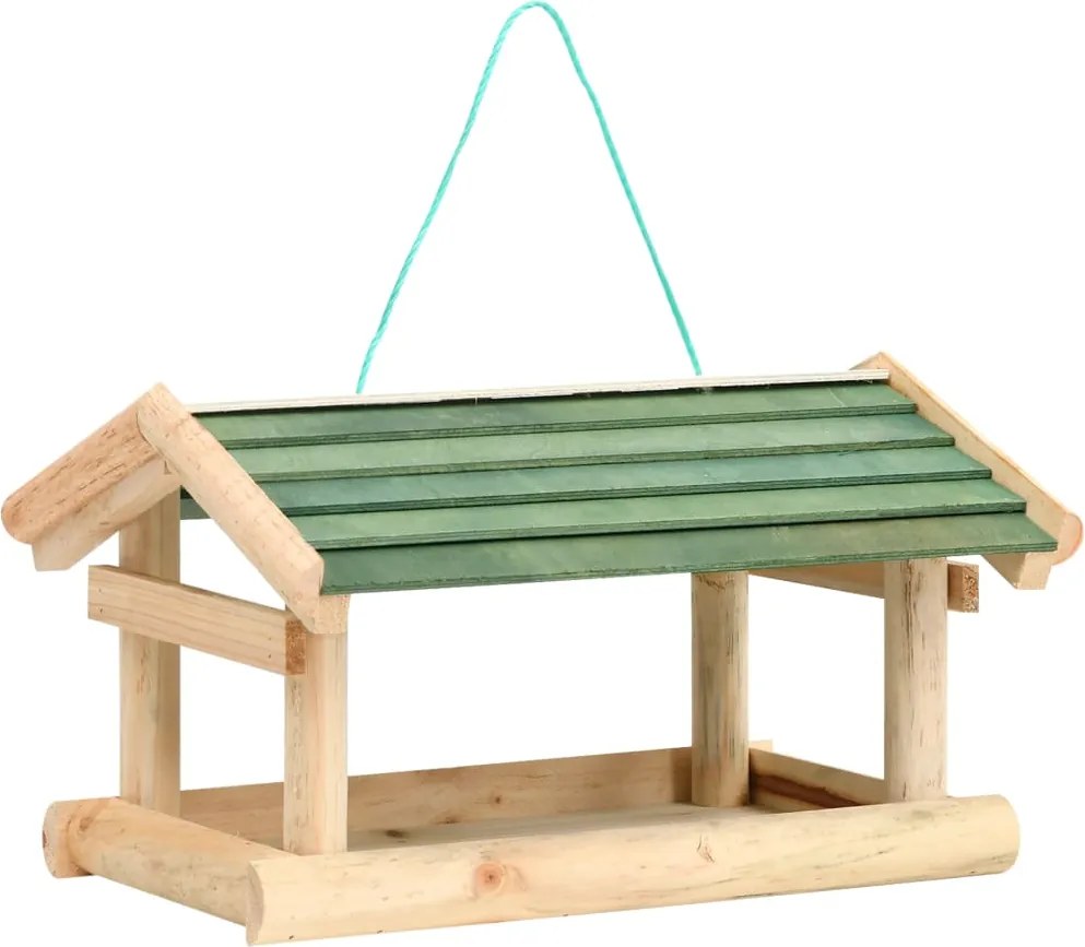 vidaXL tömör fa madáretető 35 x 29,5 x 21 cm