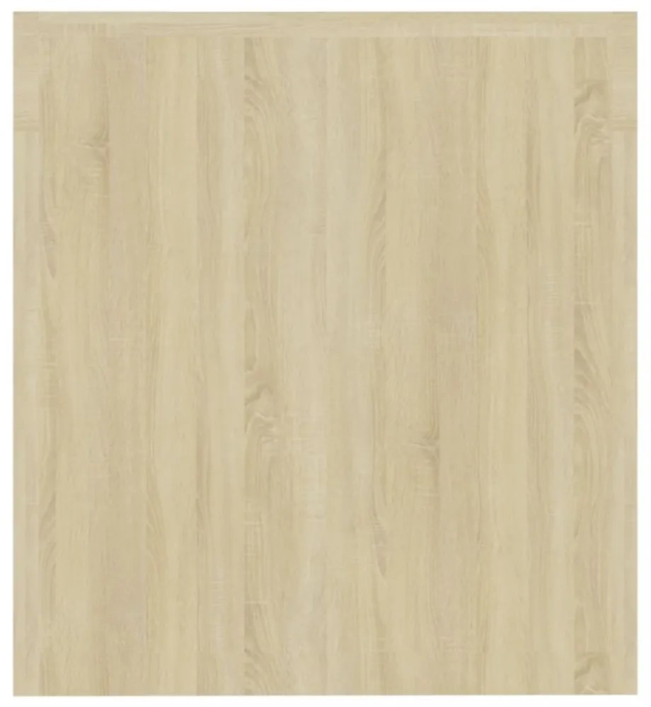 sonoma tölgy színű TV-szekrény LED-lámpákkal 140 x 36,5 x 40 cm