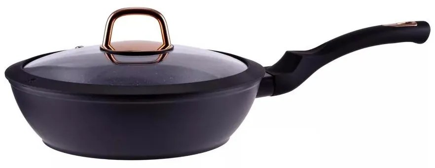 24 Cm Perfect Home Golden Line Rose Gold Minőségi Tapadásmentes alumínium Wok Sütő Serpenyő Akciós Ár