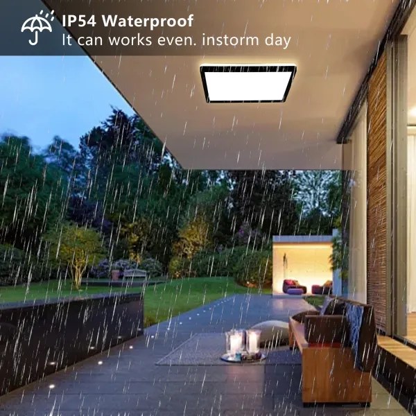 Brilagi - LED Fürdőszobai lámpa ULTRA SLIM LED/18W/230V 30x30 cm fekete IP54