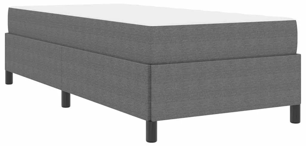 Ágykeret Világosszürke 90 x 190 cm Bársony anyag