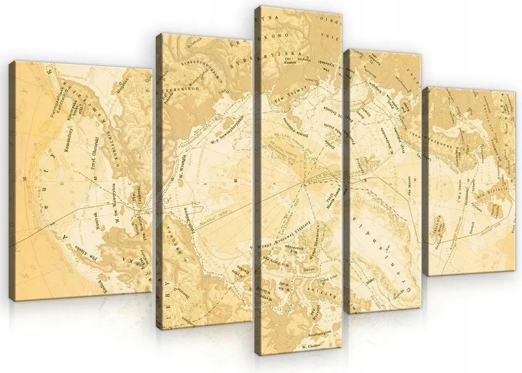 Falikép képek világtérkép 170x100