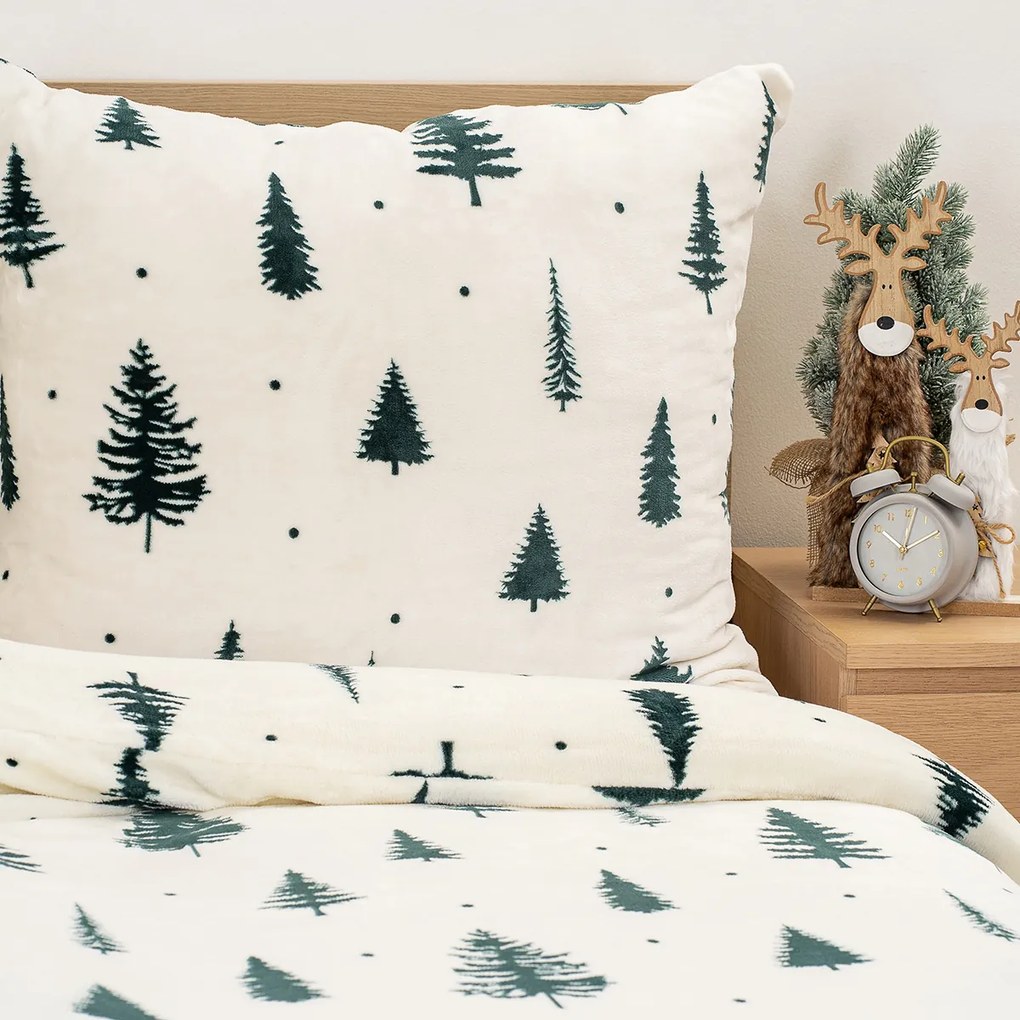 4Home Serene Forest mikroflanel ágynemű, 140 x 200 cm, 70 x 90 cm