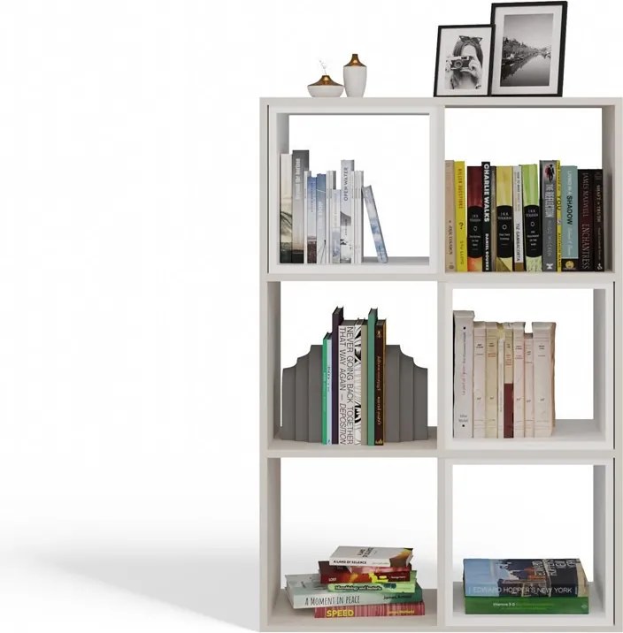 Malax 2x3 polc, 110x75x30 cm, kasmír