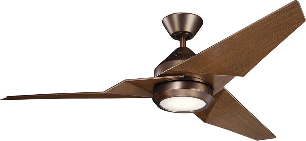 KICHLER KLF-JADE-60-BB JADE Ventilátoros lámpa Dió, Olajozott Bronz LED IP44