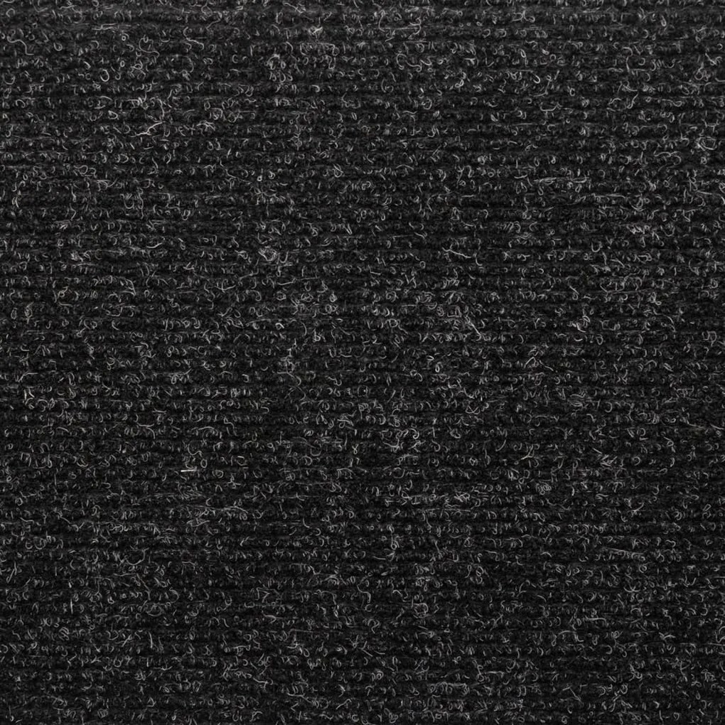10 db öntapadós lépcsőszőnyeg, 65 x 21 x 4 cm, fekete, téglalap alakú széllel