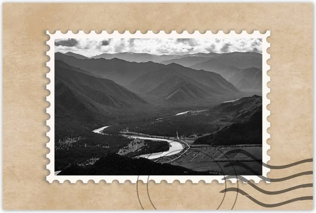 Poszterek 60x40 Kilátás a teraszról a Tyungurra