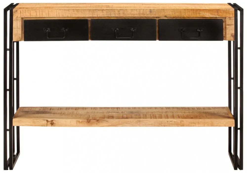 tömör mangófa tálalóasztal 110 x 30 x 76 cm