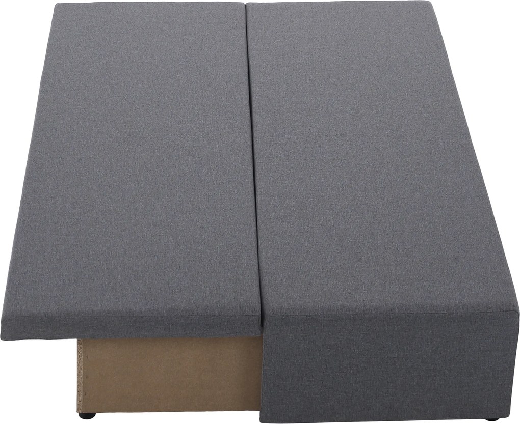 Kihúzható heverő, világosszürke, EUGI