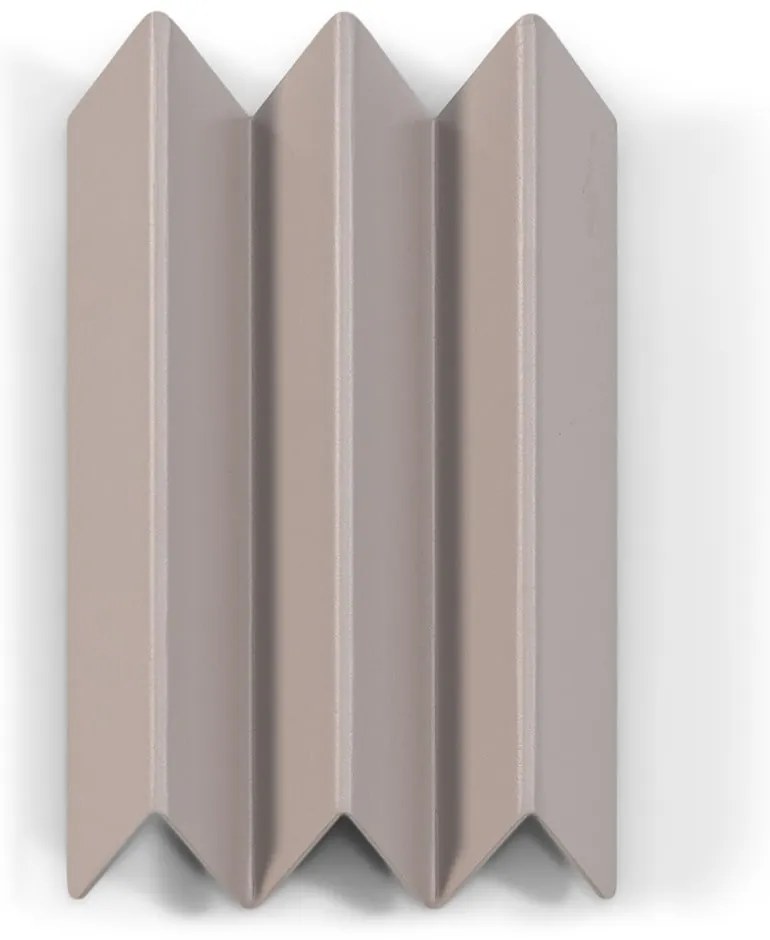 Szürkésbarna fém fali fogas polccal 13 cm Sensu – Spinder Design