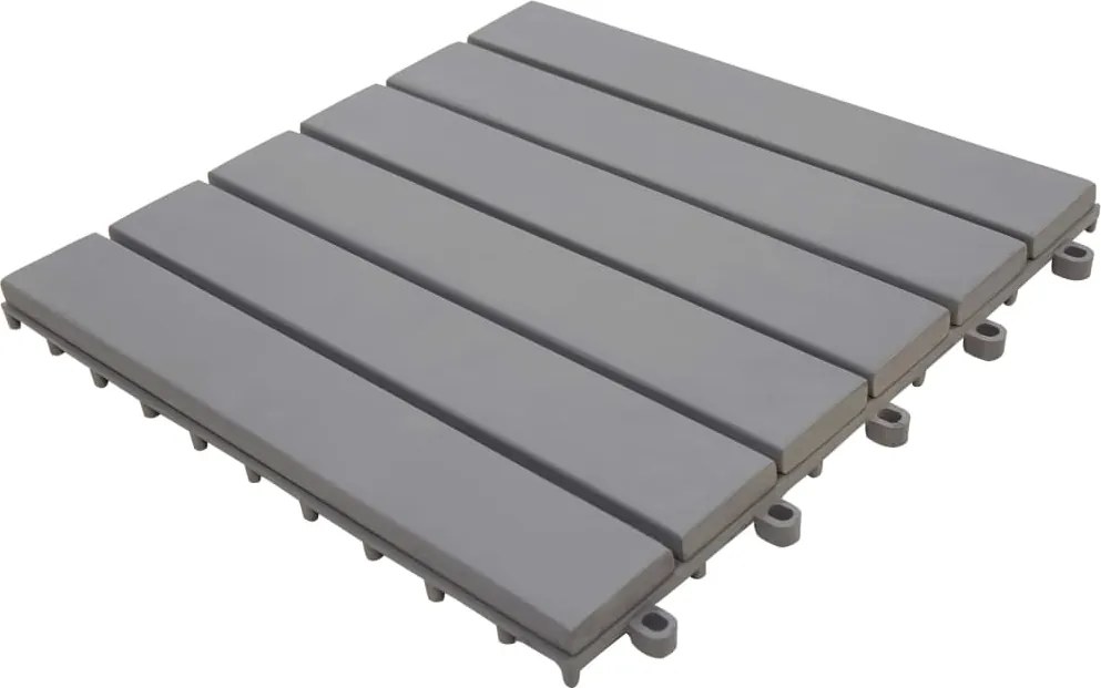 Teraszburkoló Csempe 10 db Szürke 30x30 cm