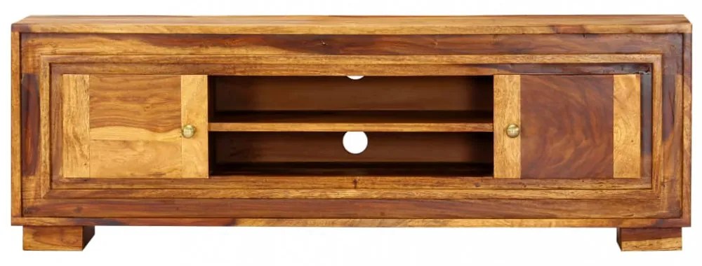 tömör akácfából TV-szekrény 118 x 30 x 40 cm