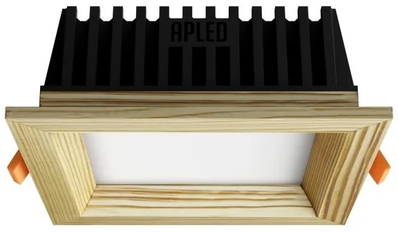 APLED -LED Lámpa SQUARE WOODLINE LED/6W/230V 4000K 12x12 cm fenyő tömör fa