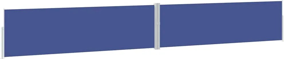 vidaXL kék kihúzható oldalsó terasz-napellenző 170 x 1200 cm
