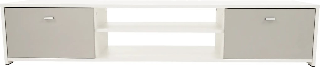 Nappali bútor, fehér/szürke, GENTA