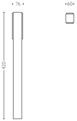 Philips 16488/93/P0 - Kültéri oszlopos lámpa MYGARDEN STRATOSPHERE 2xLED/4,5W IP44