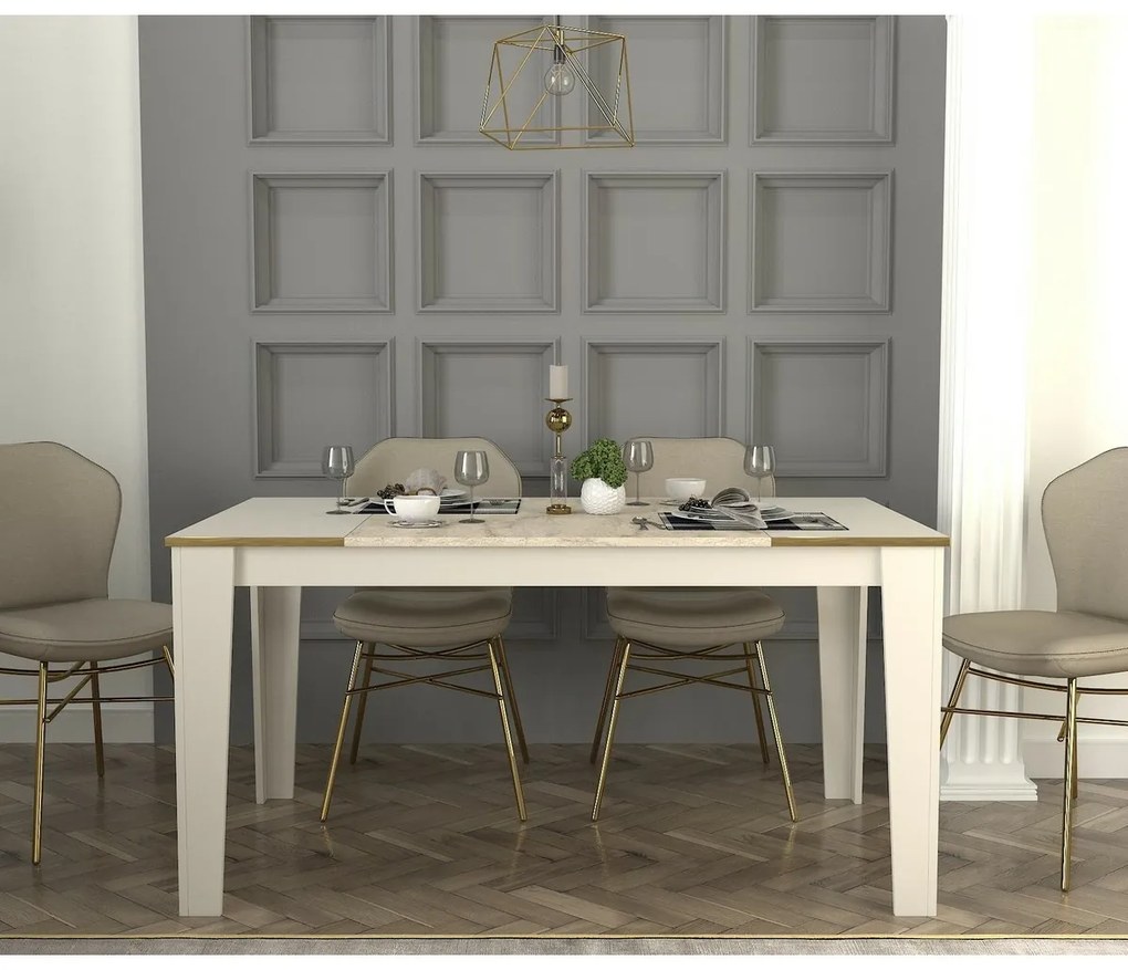 Veyron Travertine and Sandstone étkezőasztal