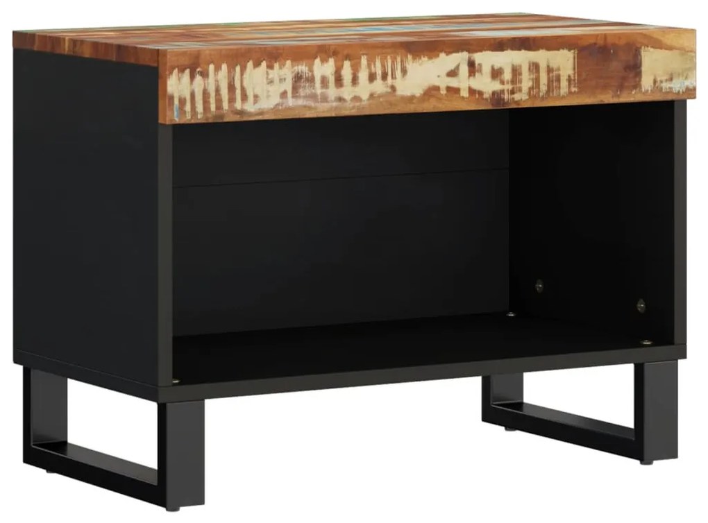 tömör újrahasznosított fa TV-szekrény 60 x 33 x 43,5 cm