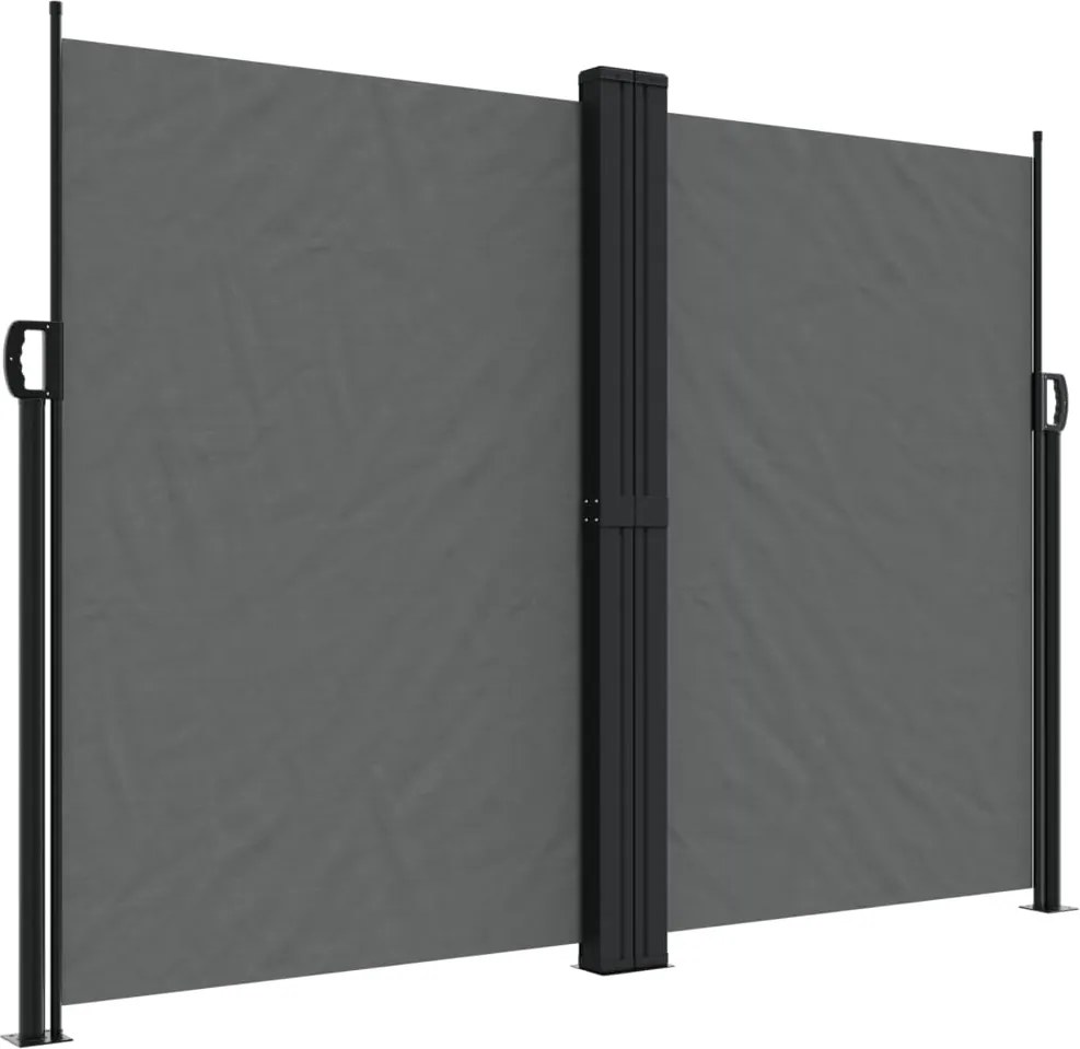 vidaXL antracitszürke behúzható oldalsó napellenző 180 x 1000 cm