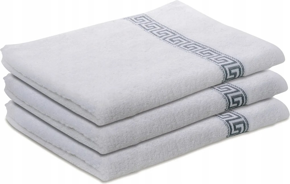 Fürdőlepedő Greek 70x130 cm fehér, 100% pamut