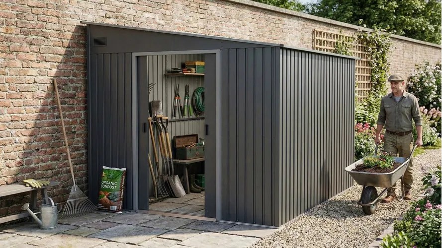 bádog kerti ház LANITPLAST WANDHAUS 911 ANTRACIT LG4026