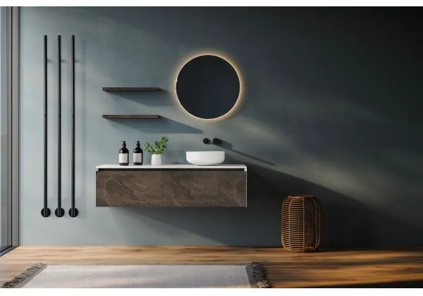 P.M.H. OL1B - Elektromos törölközőszárító OLE 24W/230V 170 cm IP44 fekete