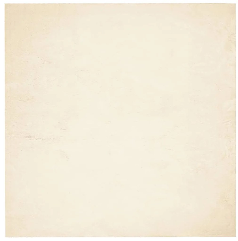 HUARTE krémszínű rövid szálú puha és mosható szőnyeg 200x200 cm