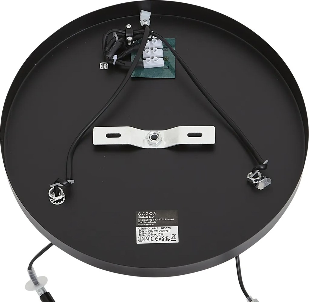 Modern mennyezeti lámpa fekete 3-lámpás - Facil