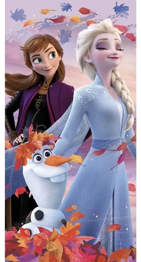 Pamut gyerek fürdőlepedő 70x140 cm Frozen "Nature Spell" – Jerry Fabrics