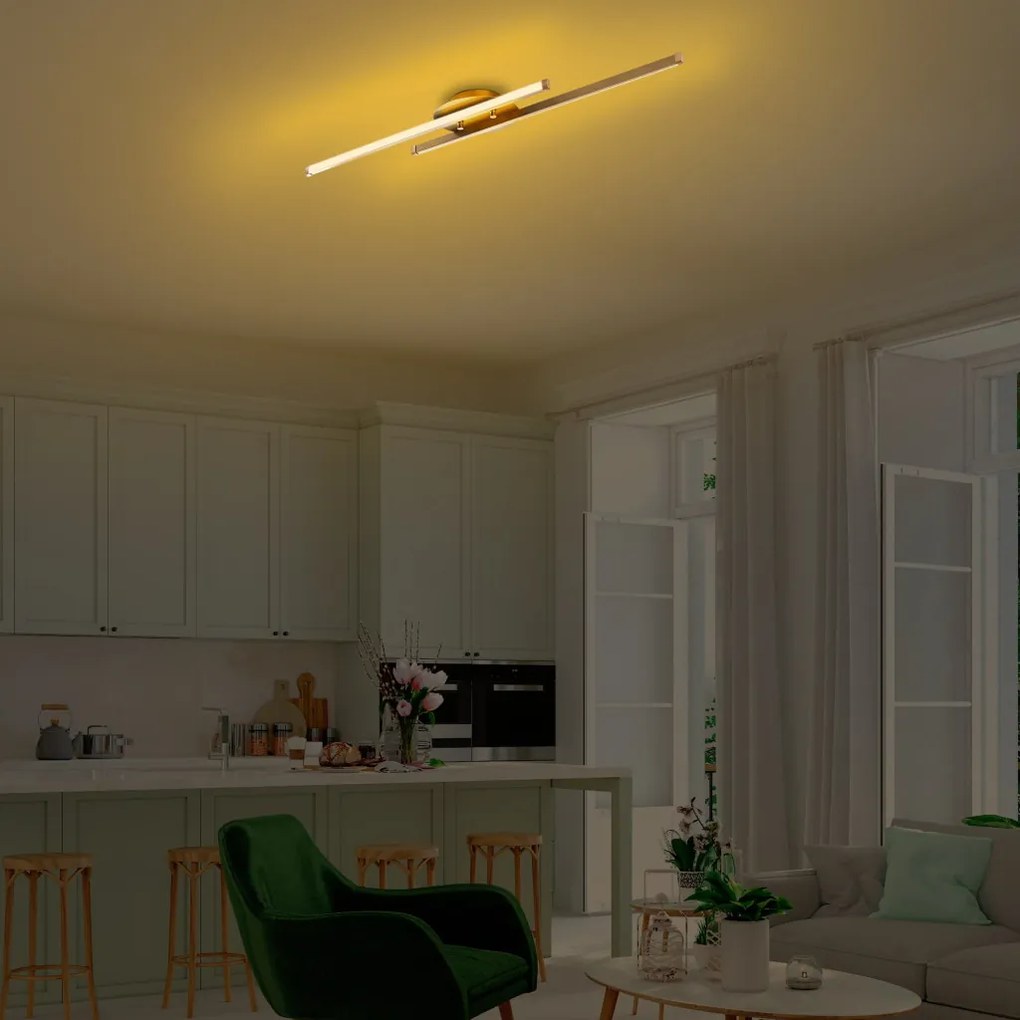 Umut 13297 arany fém LED függőlámpa, 86 x 17 cm